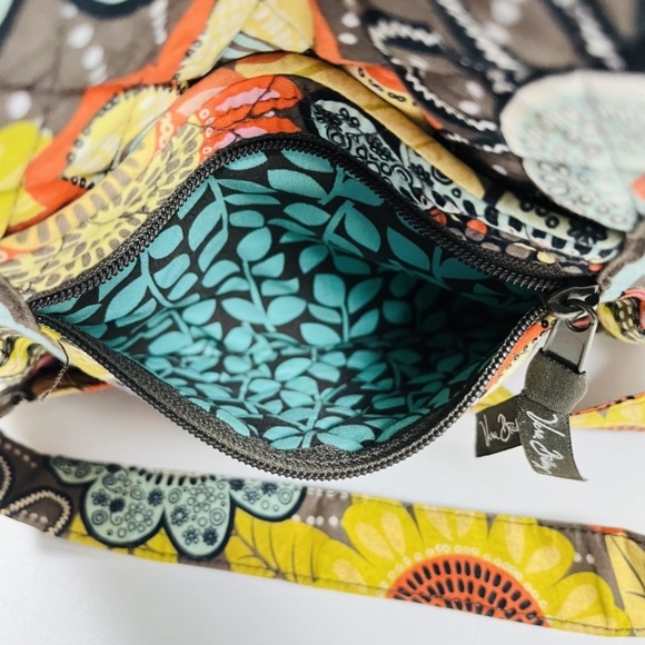 Vera Bradley Hipster Crossbody Bag in Flower Shower Retired Print Colorful - Picture 12 of 16